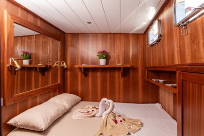 Traditional custom built gulet with a capacity of 10 people