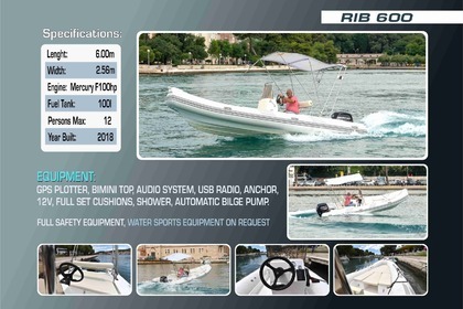 Charter RIB YM Rib 600 Trogir