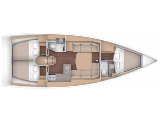 Sailboat Dufour Dufour 390 Boat design plan