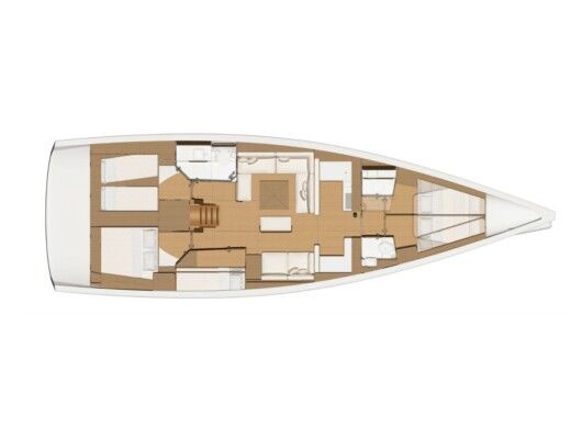 Sailboat DUFOUR 520 GL Boat layout