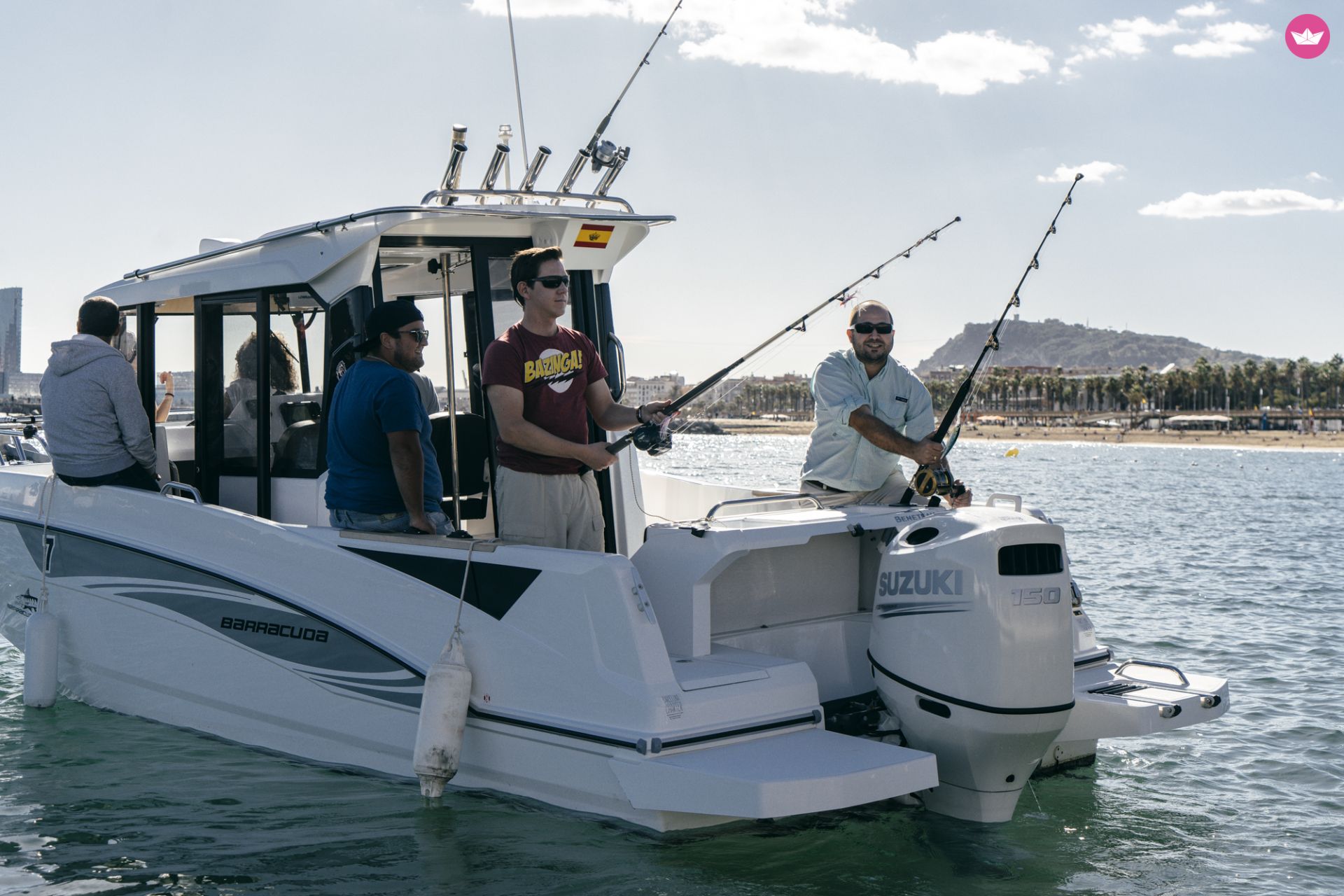 Charter motorboat in Barcelona  