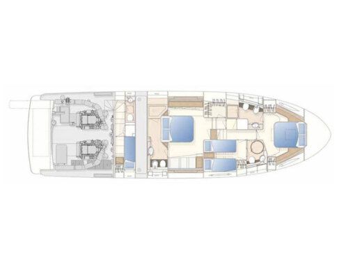 Motor Yacht Ferretti 620 boat plan