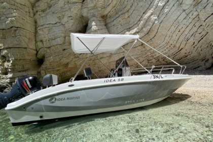 Miete Boot ohne Führerschein  Idea verde Idea 58 open Vieste