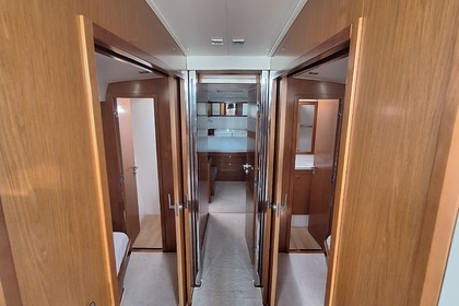 Large modern sailboat