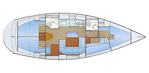 Sailboat Bavaria Bavaria 41 Boat layout