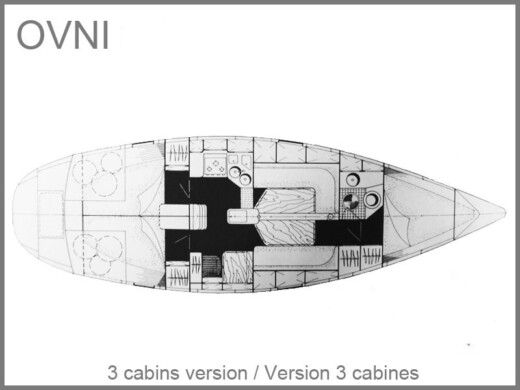 Sailboat Alubat Ovni Planimetria della barca