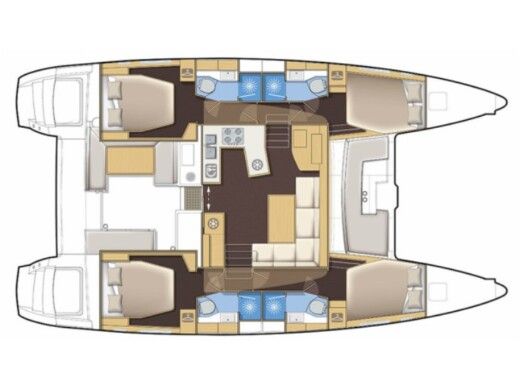 Catamaran LAGOON Lagoon 450 Boat design plan