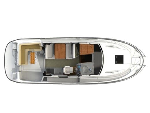 Motorboat Nimbus 305 coupe Plattegrond van de boot