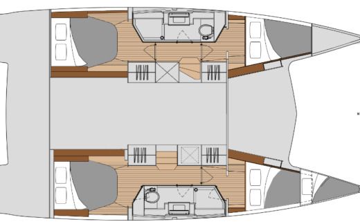 Catamaran  ISLA 40 2 SDB Boat design plan