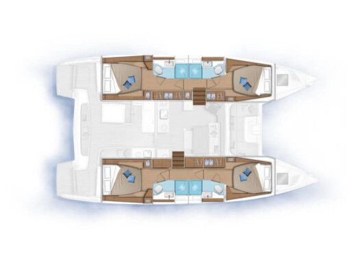 Catamaran Lagoon 46 Boat design plan