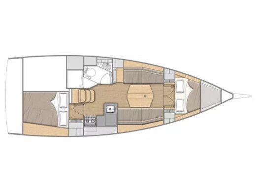 Sailboat  Oceanis 34.1 boat plan