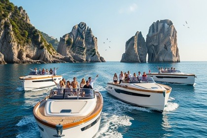 Rental Motorboat Capri Boat Tour Semi-Private with City Visit Praiano