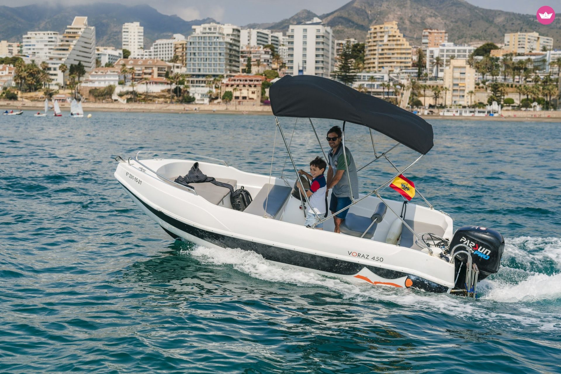 Bateau sans permis BARCO PRIVADO PARA AVISTAMIENTO DE DELFINES 15cv 7
