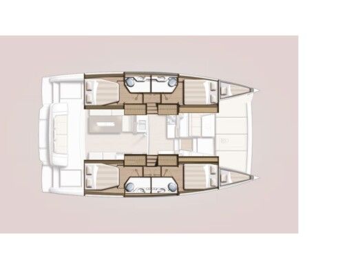 Catamaran  Bali 4.2 Plan du bateau