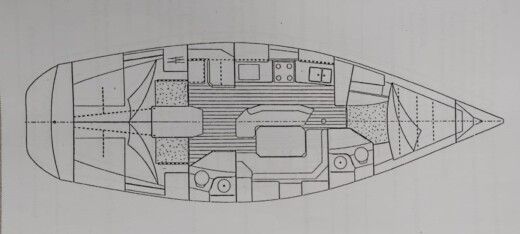 Sailboat Jeanneau Sun Odyssey 42.2 Plan du bateau