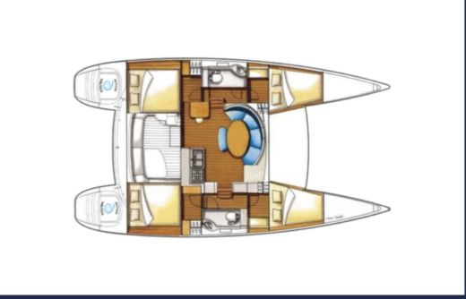 Catamaran Lagoon Lagoon 380 Plano del barco