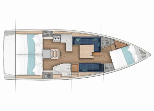 Sailboat  Sun Odyssey 380 Boat design plan