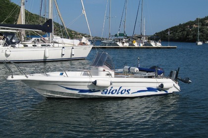 Rental Motorboat aiolos 19 f - Lefkafa Island Lefkada