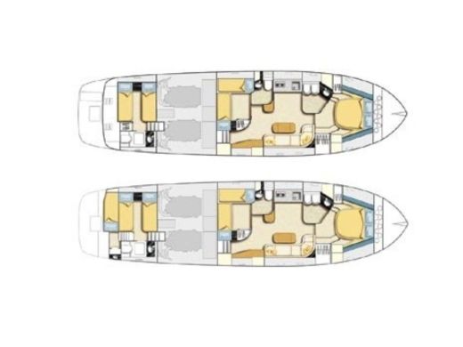 Motor Yacht Riva Cantieri di Sarnico Sarnico 58 Planimetria della barca