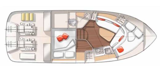 Motorboat Beneteau Monte Carlo 32 ht boat plan