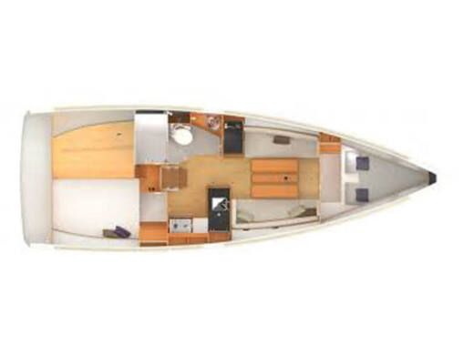 Sailboat Jeanneau Sun Odyssey 349 Boat layout
