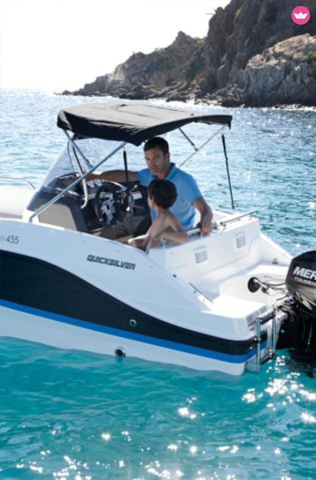 Bateau sans permis Quicksilver Activ 455 Open 15cv 6