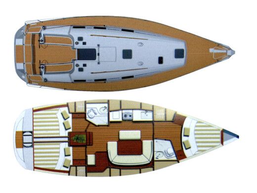 Sailboat  Dufour 385 Grand Large Boat design plan