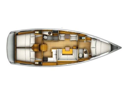Sailboat  Sun Odyssey 409[G] Plattegrond van de boot