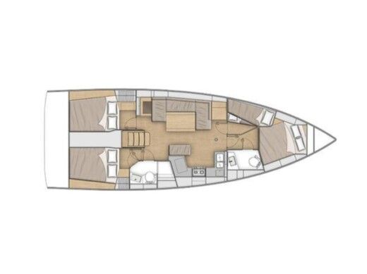 Sailboat  Oceanis 40.1 Boat design plan