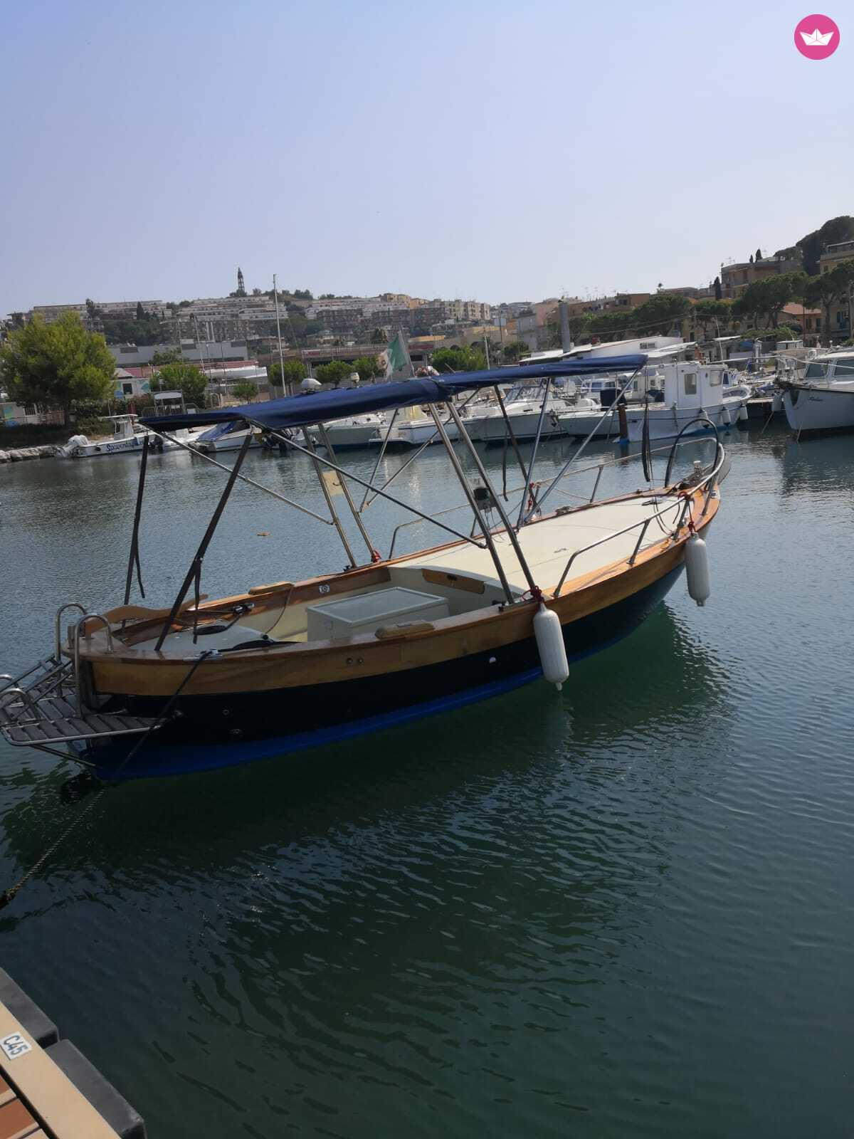 Bateau sans permis CUSTOM Gozzo in VTR e legno 25cv 4