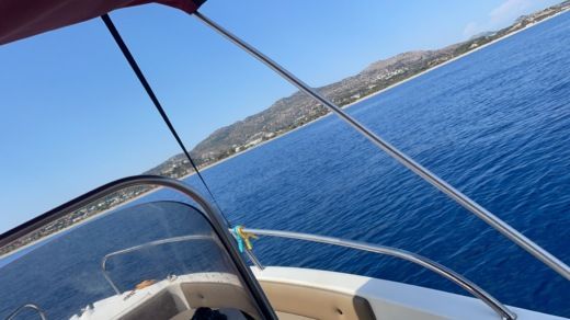 Rhodes Without license Boat “Eleni” Karel Paxos 170 alt tag text