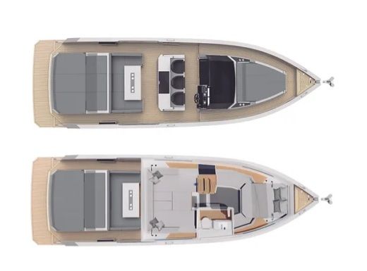 Motorboat De Antonio De Antonio 36 Boat layout