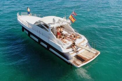 Yacht in marina Santa Eulalia, Ibiza