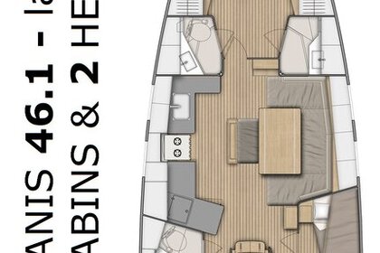 Hyra båt Segelbåt Bénéteau Oceanis 46.1 - 4 cab. Split