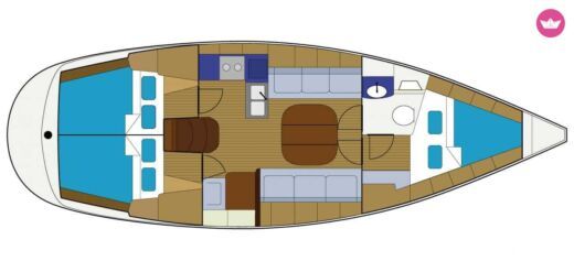 Sailboat Bavaria 36 Boat design plan