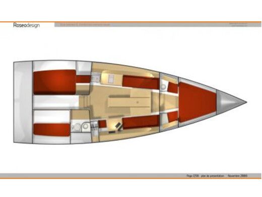 Sailboat POGO STRUCTURES 12.5 Plan du bateau