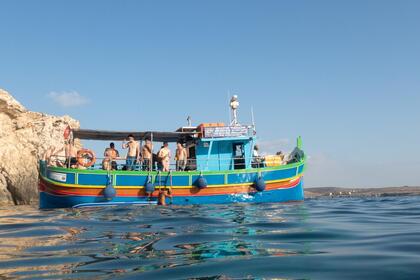Rental Motorboat Traditional Luzzu Gozo