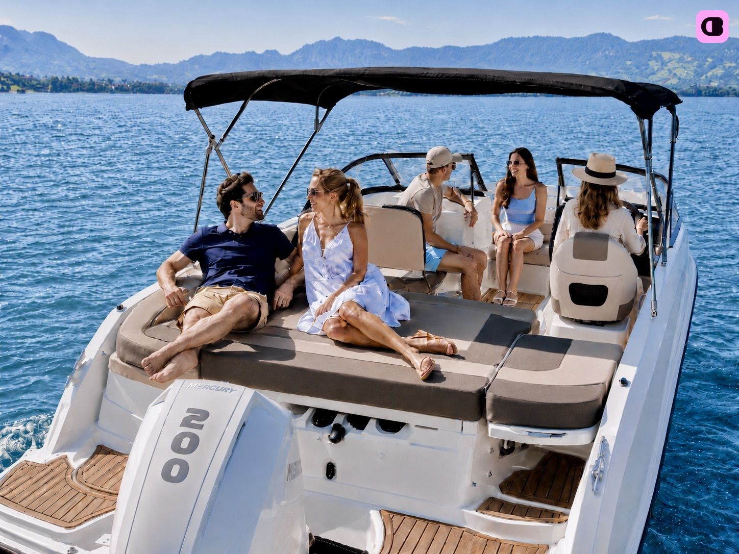 Bateau à moteur Bayliner VR5 200cv 3
