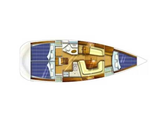 Sailboat  Sun Odyssey 35 boat plan