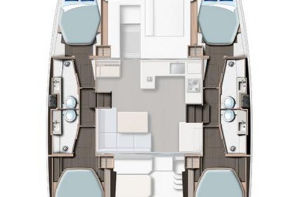 Verhuur Catamaran Leopard Leopard 42 - 4 cab. Procida