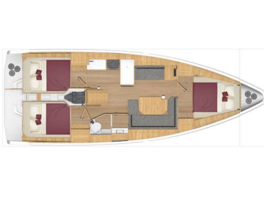 Sailboat  Bavaria C38 Boat design plan