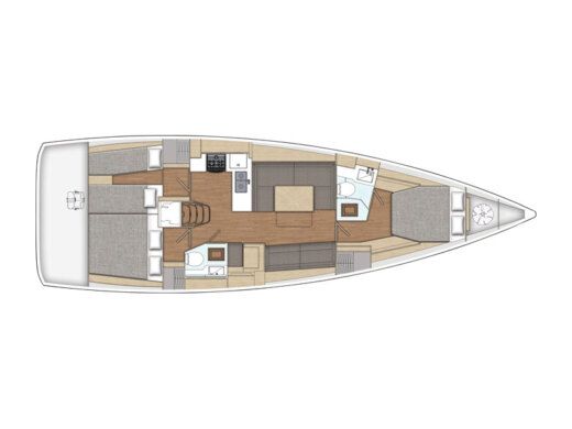 Sailboat X-Yacht X4⁶ Boat layout