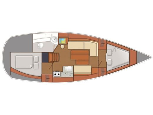 Sailboat Delphia 33 boat plan