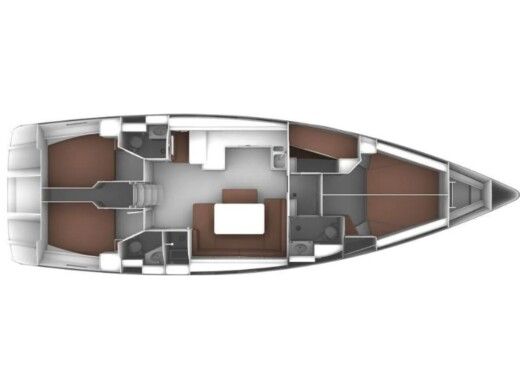 Sailboat  Bavaria 51 Cruiser boat plan