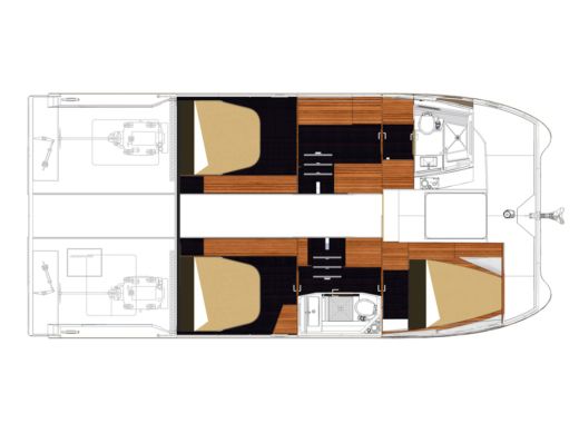 Catamaran Fountaine Pajot MY37 boat plan