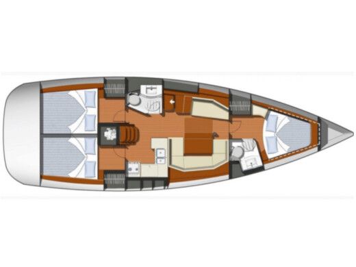 Sailboat JEANNEAU Sun Odyssey 42i Triton Boat design plan