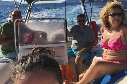 Rent a rib boat Discover Santorini by your own.