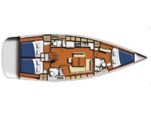 Sailboat Beneteau Oceanis 43 Boat design plan