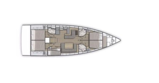 Sailboat Beneteau Oceanis 51.1 Plan du bateau