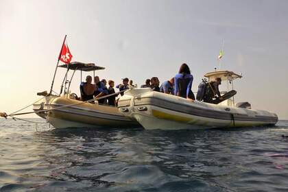 Hyra båt RIB-båt Bwa 8 metri - Diving nel Plemmirio! Syrakusa